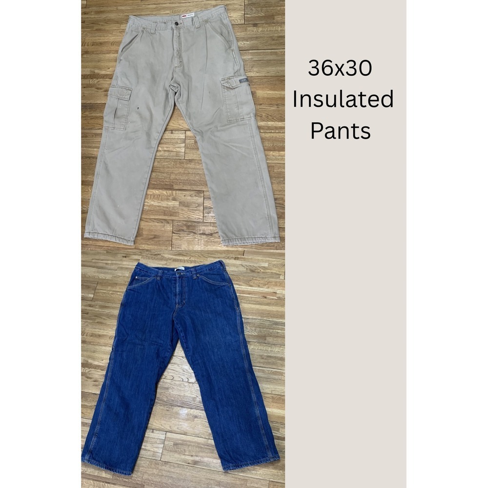 Insulated Pants Bundle 36x30 Workwear Gorpcore Winter Cozy